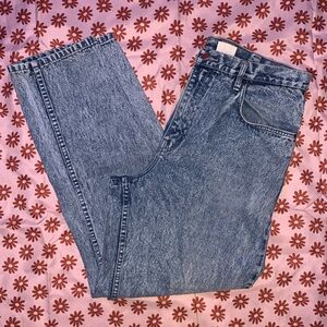 Vtg 80’s Britannia Acid Wash Straight Leg Jeans - Wmns Sz 34”